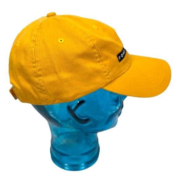 Vintage Ford Outfitters Strapback Dad Hat Burnt Yellow Adult Hook & Loop Cap New - Picture 3 of 9